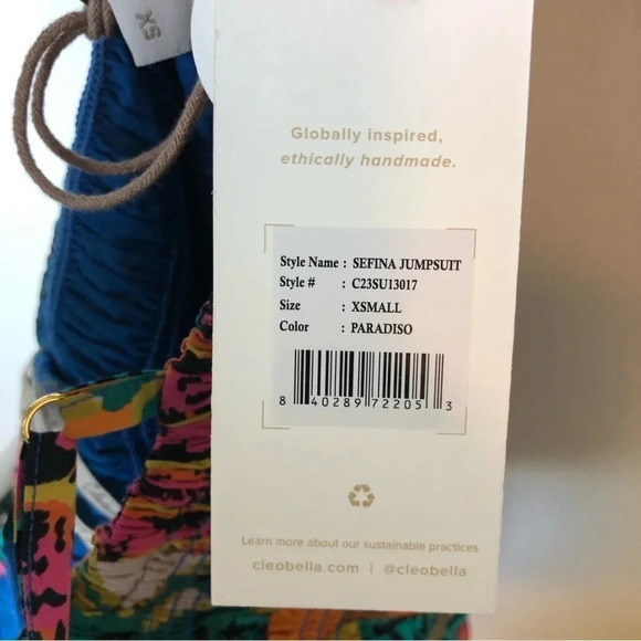 NWT Cleobella Sefina Jumpsuit Size XS - Picture 7 of 8